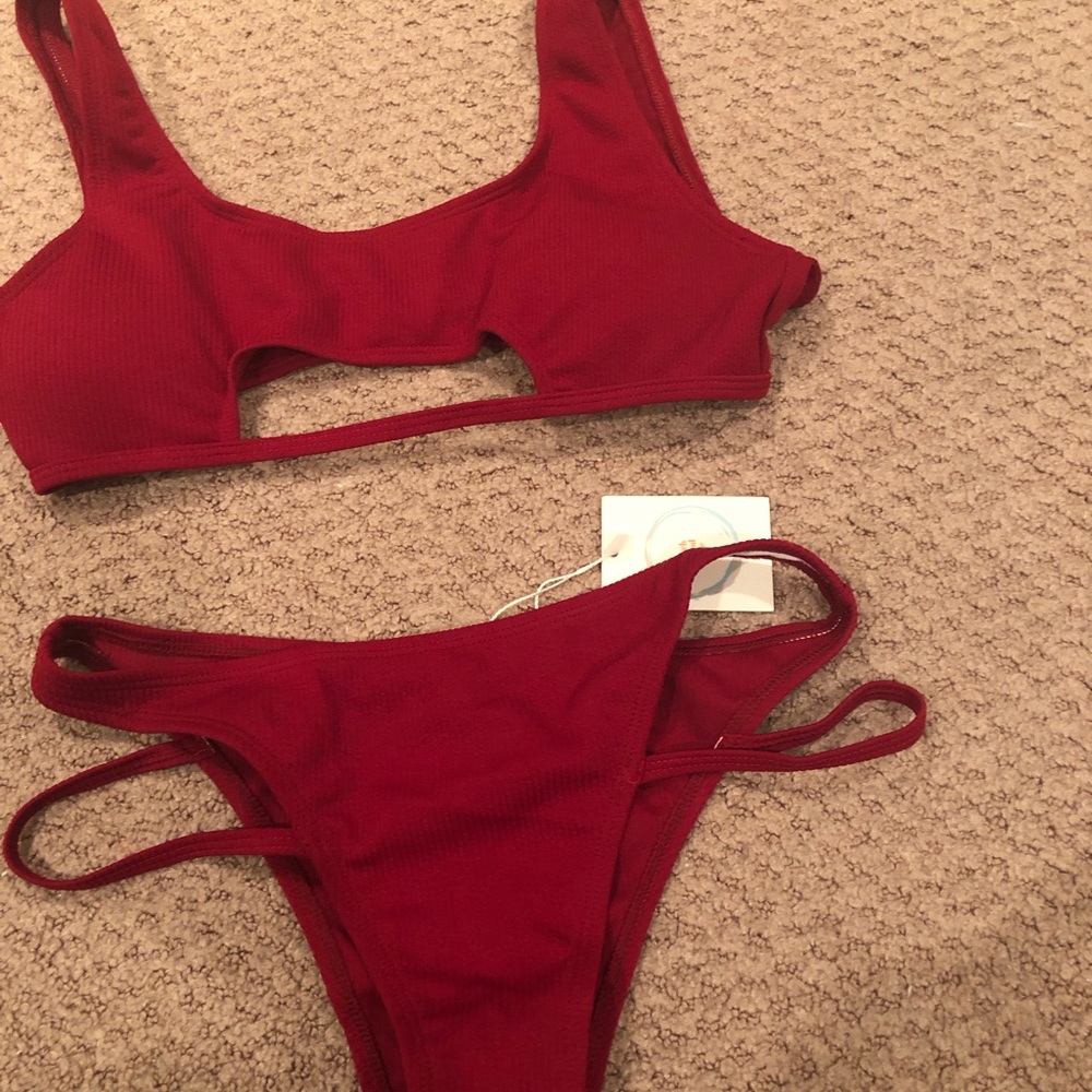 Beach bound babe brand new red bikini! With tags ! Hot bikini!